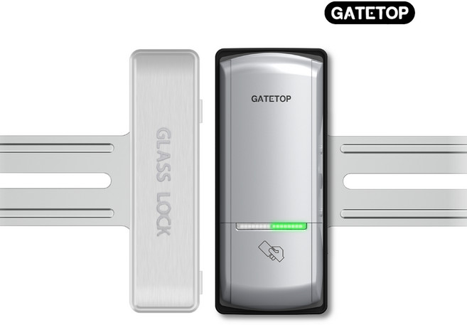 게이트탑 단문 양문 유리문 도어락 GC707 번호전용 고객직접설치, 4. GC707(우수형)+날개형홀더