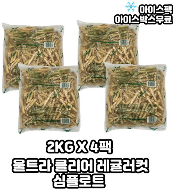 심플로트 울트라클리어 스킨온 레귤러컷, 2kg, 4개