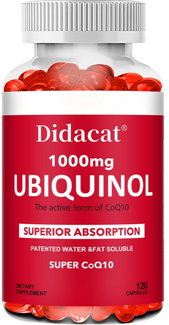 판테놀 CoQ10 1000mg 리필 – 수용성과 지용성 이중흡수 – 천연코엔자임Q10, 1개, 60회분