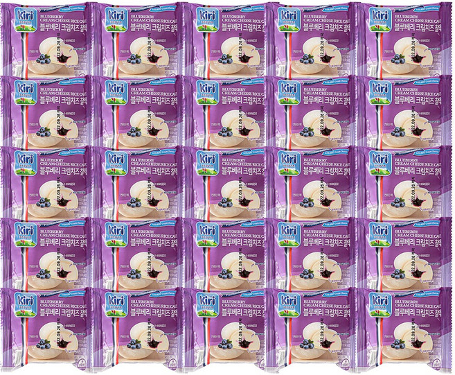 끼리 크림치즈 찰떡 60g 블루베리 25개