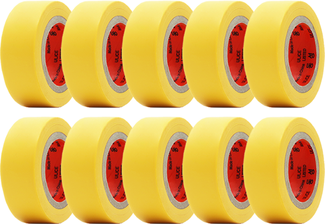 [당일발송] 전기테이프 절연테이프 20mm X 9M(10개입) 노랑, 10개