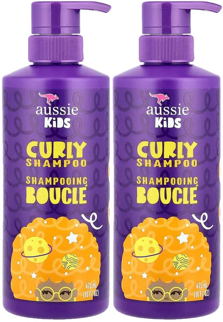 Aussie 오지 어씨 키즈 곱슬머리 컬리샴푸 곱슬 모발 써니 트로피컬 프루트향, 2개, 475ml - 쿠팡