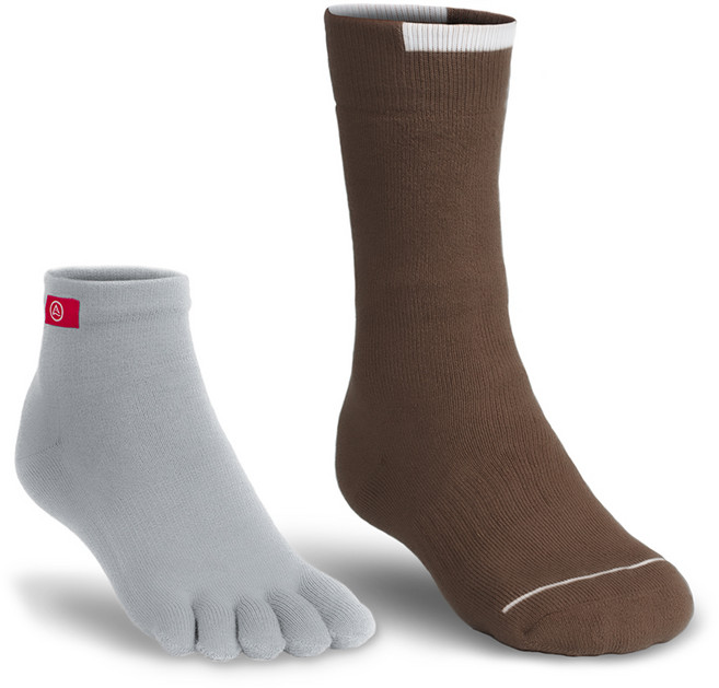 인진지 트레일러 퍼포먼스 세트 쿨맥스 Full Buffer 등산 양말 세트, 1개, 브라운