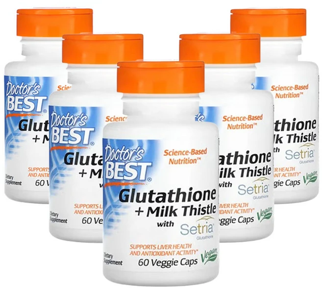 닥터스베스트 글루타치온 + 밀크시슬 60 베지캡슐, 5개, 60정 - 쿠팡