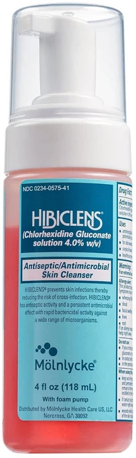 Hibiclens 민감성 피부 항균 위한 유해균 세정제 액상 비누 휴대용 항균성 피부 세정, 1개 - 쿠팡