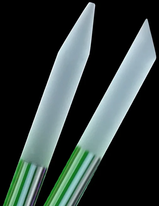 네일 유리 큐티클 푸셔 네일 매니큐어 스틱 전문 정밀 파일링 큐티클 리무버 페디큐어 매니큐어 네일 액세, 04 라이트 그린