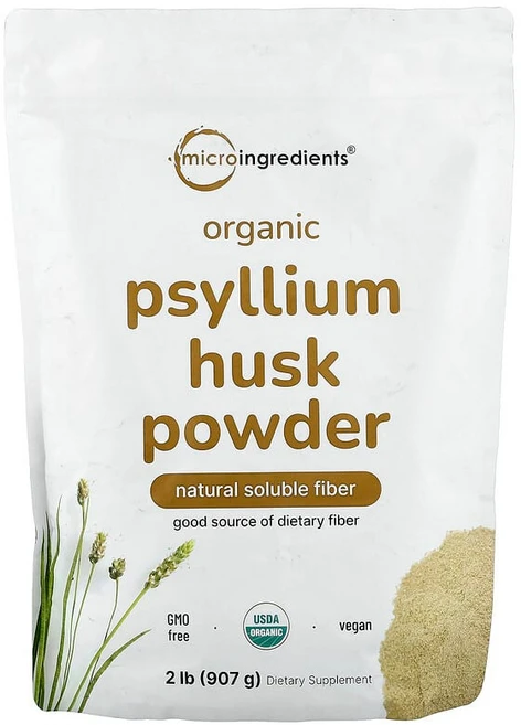 Micro Ingredients 유기농 차전자피 분말 907g(2lb) MII-02362, 1개 - 쿠팡