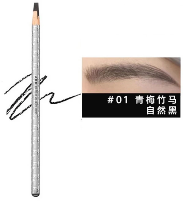 아이브로우 인핸서 AKK 눈썹 연필 아이 메이크업 펜 아티스트 방수 야외 자연 라인 디자인 루트 분기, [05] 01 Black - 쿠팡
