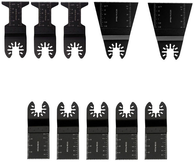 멀티커터날 세트 만능 컷팅날 디월트 밀워키 호환 모음, 1세트, 1.일반 34 44 65mm 10개 세트