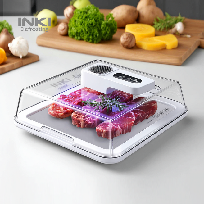 INKI 급속 식품 해동기 / 냉동식품 쾌속해동+UV살균 99.99%, 화이트