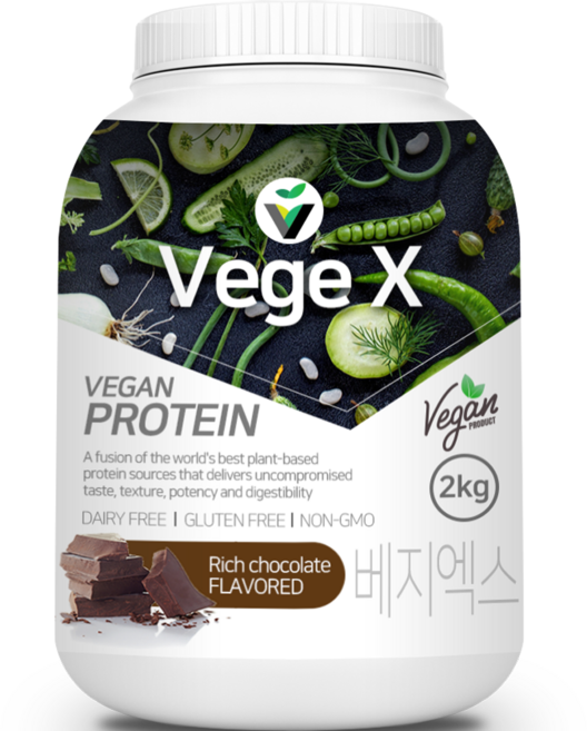 유당제로 비건 베지엑스 프로틴 2kg 식물성단백질보충제, 1개