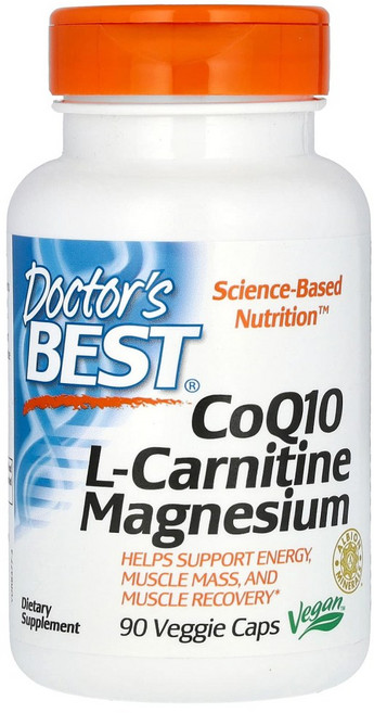 [해외] octor's Best Coq10 l-Carnitine Magnesium] 닥터스 베스트 코큐텐 L-카르니틴 마그네슘 90베지캡슐, 1개, 90정