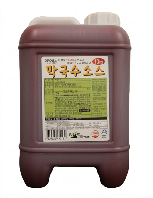 뉴그린 막국수소스10kg 비빔막국수양념, 1개, 10kg