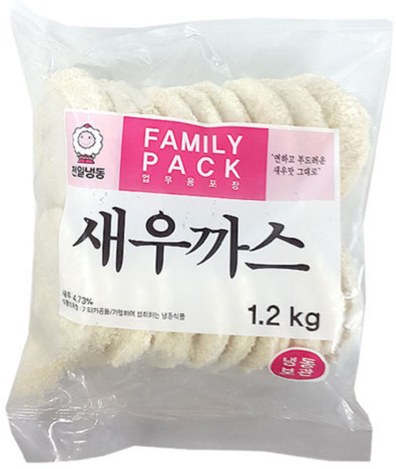 천일식품 새우까스1.2KG, 1개, 1.2kg