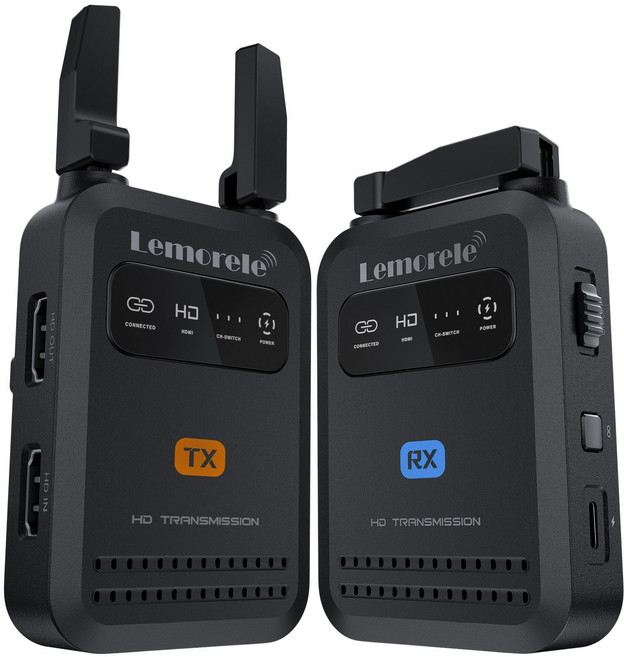 무선 비디오 송신기 및 수신기 1080P 60Hz는 최대 4개의 수신기 HDMI를 지원하며 USB-C 전원 플러그를 꽂고 루프아웃하여 최대 200m 범위에서 재생합니다, 1개, R5000