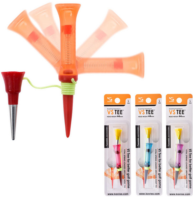 특허받은 골프티 VS101 (Long & Short Golf Tees) 3개, 01. VS101 3개입