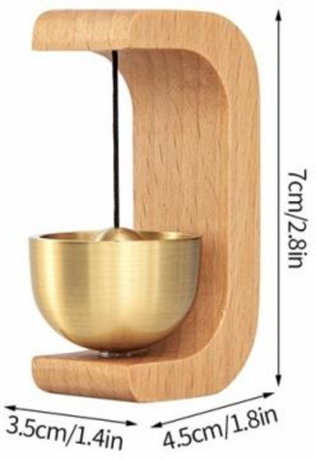 띵샤 도파민나무 소재 초인종 바람 종소리 입구 열기 장식 골동품 무선 집 장식용, S5 doorbell