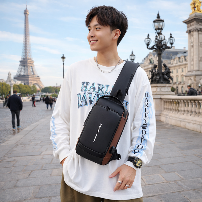 소소픽 여행필수 도난방지 슬링백