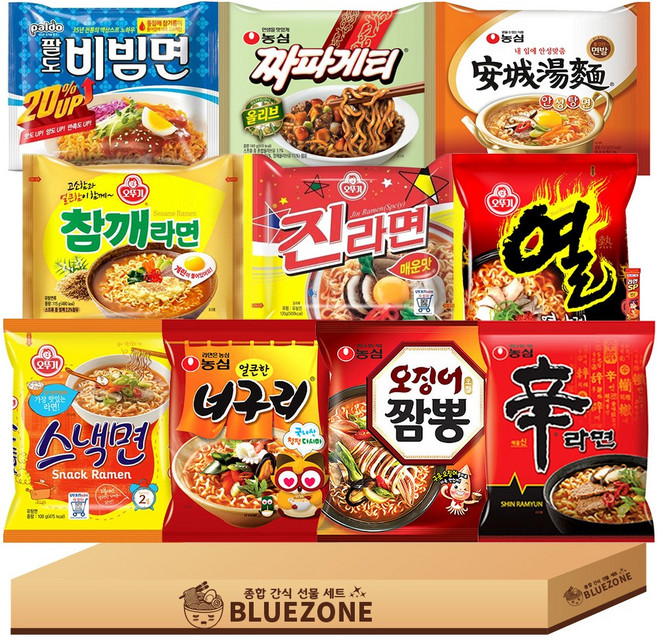 인기봉지라면 낱개 A세트, 1세트