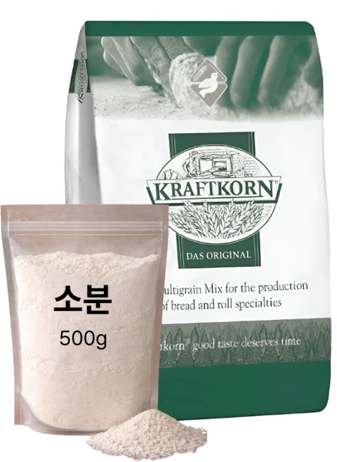 (소분) 독일 크라프트콘 쫄기한 잡곡빵 건강빵 믹스, 1개, 500g