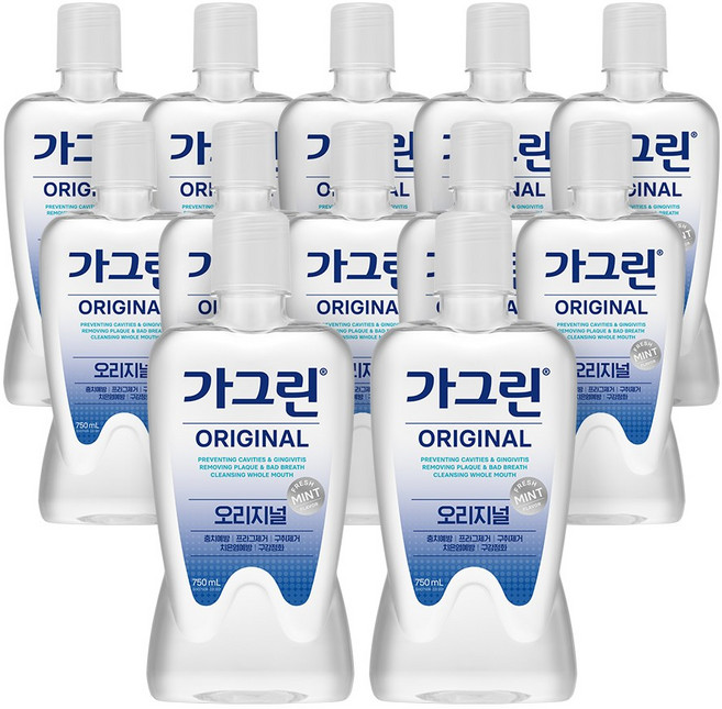 가그린 오리지널 구강청결제, 750ml, 본품, 12개