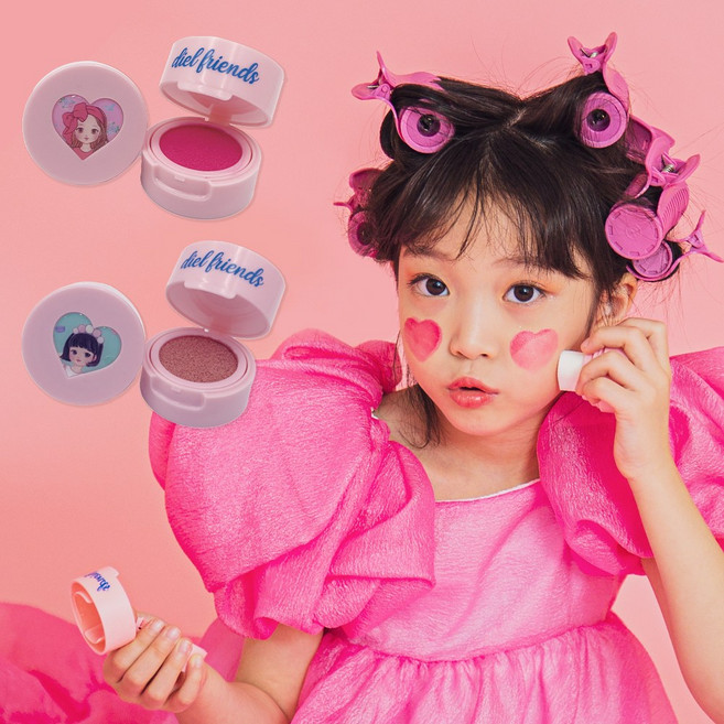 디엘프렌즈 하트스탬프치크 천연색소화장품 2종, 리아 코랄, 리아 코랄, 1개