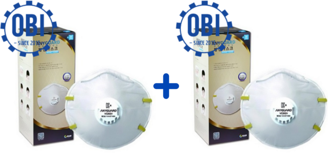 애니가드 세이프티 2급 밸브 방진마스크 VC202V 40p, 40개