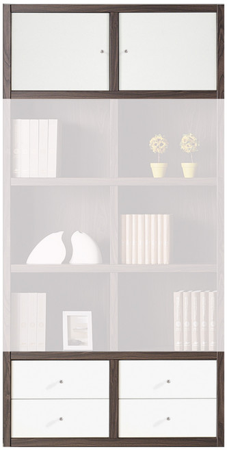 예뫼솔 2000시스템책장 5단-400-500-600-800-1000-1200사이즈 수납선택 책장 책꽂이 수납장 진열장, 추가-1000(상문+하서랍)-화이트, 2단