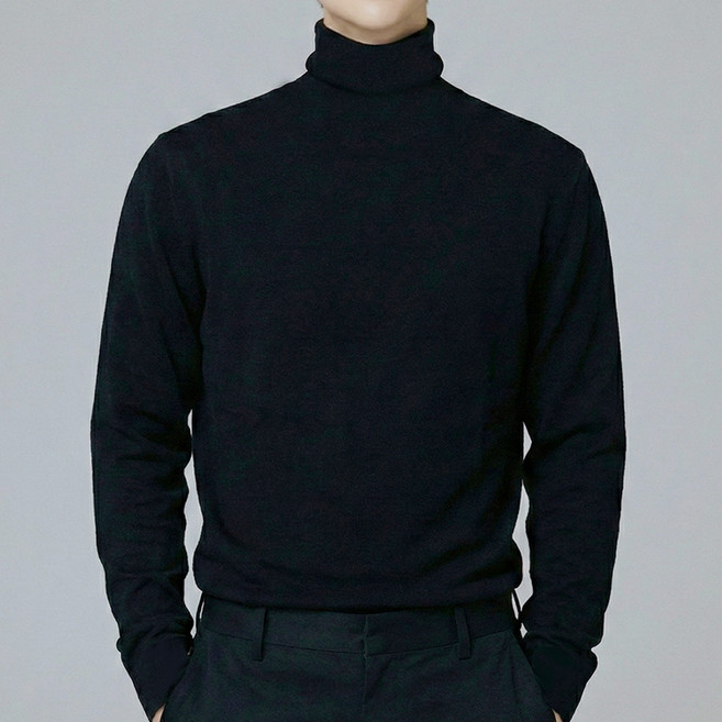 엠제이스타 남성 긴팔 목티 남자 긴 목폴라 터틀넥 긴목 티셔츠
