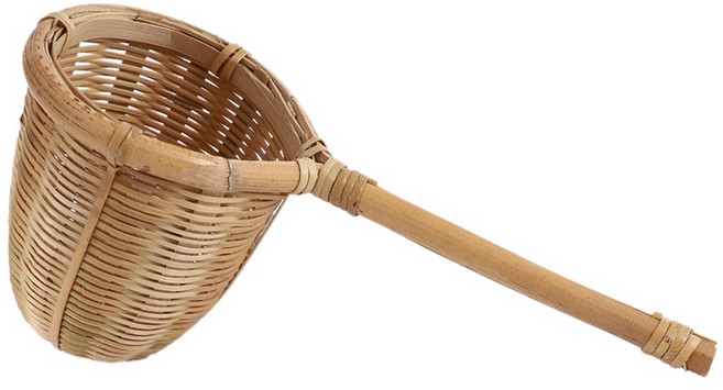 자연 대나무 차 여과기 필터 쿠리 인퓨저 수제 직물 공예 참신 차 도구 쿵푸 차 가제트 선물, 하나, 기본, 1개