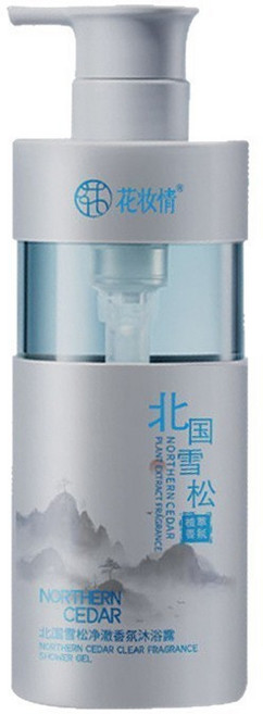 花妝情 北國雪松沐浴露 大容量 持久留香 深層清潔 抑菌 除蟎 止癢, 1個, 沐浴露1瓶（1瓶的價格，買3送1）