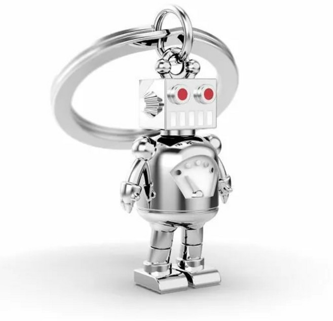metal[l]morphose 機器人鑰匙圈, 1個, 銀色