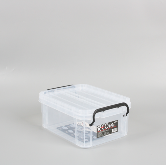 리빙박스 다용도정리함 투명한 공구함 서류 교구 레고 장난감 속옷 수납 적재가능, 1개, 레오박스 60 - 6L