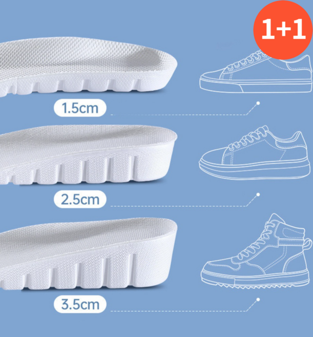 요거꾹 1+1 남녀공용 기능성 키높이 깔창 1.5cm 2.5cm 3.5cm