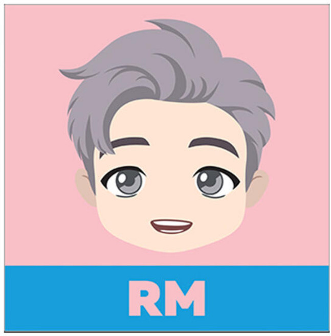 BTS 타이니탄 RM 보석십자수 캔버스 25x25cm, 1개