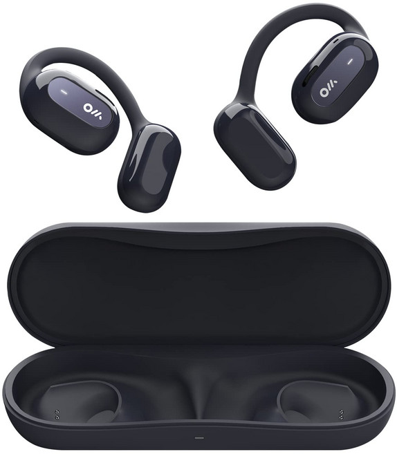 Oladance 웨어러블 스테레오 무선 이어폰 Bluetooth5.2 귀를 막지 않는 개방형 오픈 이어 16시간 장시간 재생 16.5mm 다이나믹 드라이버쾌적한 장착감마이크 내장iPhoneAndroid 대응 (블루), 상세페이지 참조