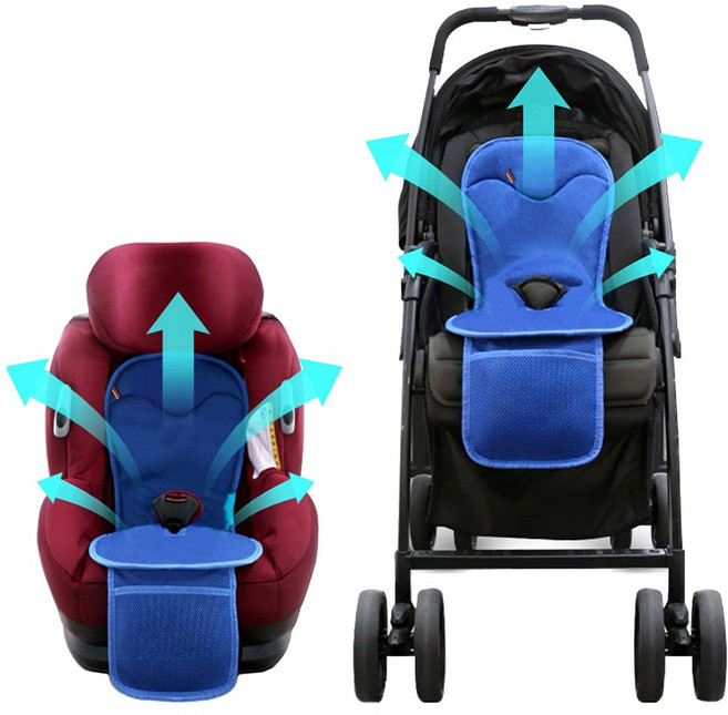 윈드아이 유모차 카시트 겸용 쿨시트, 블루, 1개