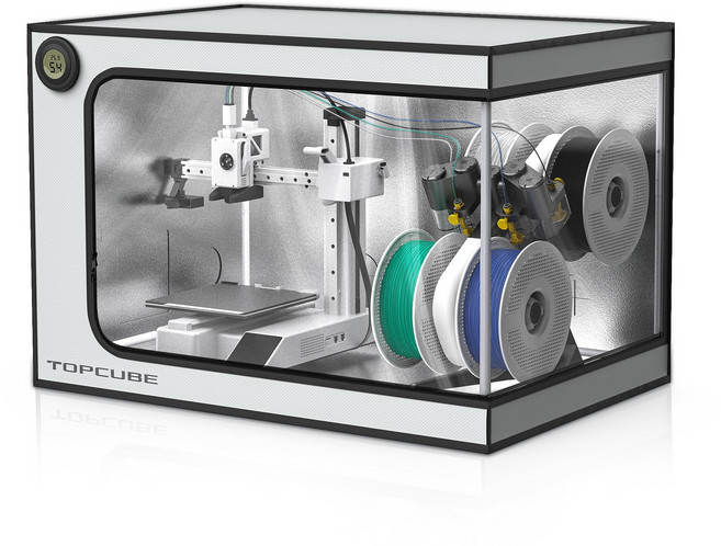 밤부랩 A1/A1 미니 유파이 3D 프린터 인클로저 (밤부 A1 콤보 AMS Lite 내장 LED 조명 온도 포함), 02 A1 mini Combo, 01 CHINA