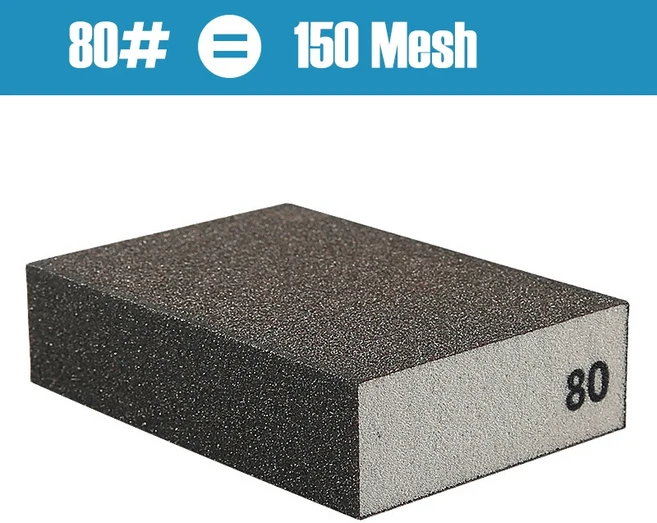 샌딩 스폰지 120 1000 메쉬 금속 벽 용 그라인드 목재 녹 제거 연마 수리 오염 사포, 01 NO.80 150 Mesh