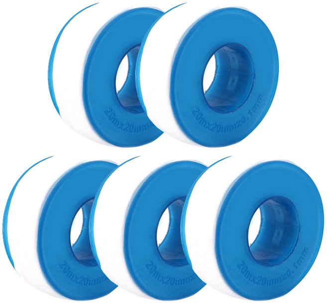 아이베란다 실링 테프론테이프 배관 누수방지 20mm x 20M, 5개