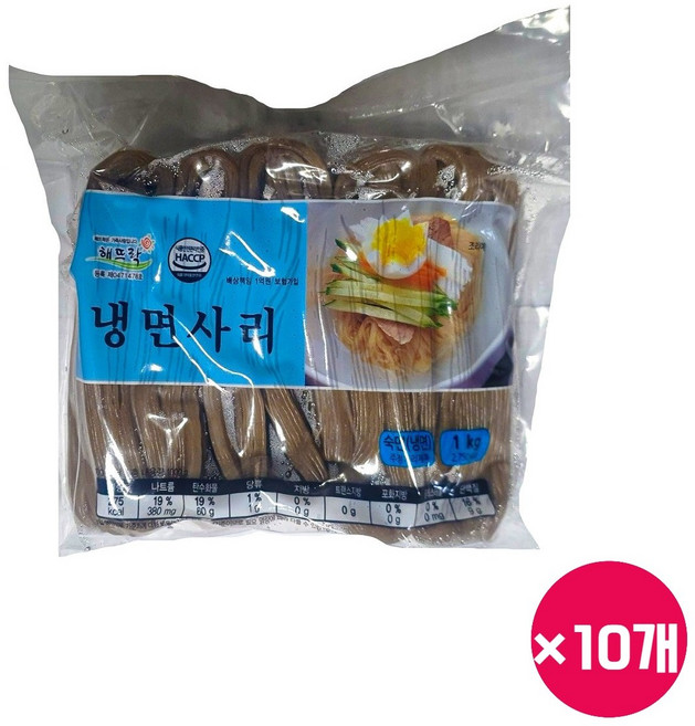 [해뜨락]냉면사리 1kgx10개입, 1kg, 10개