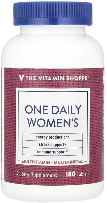 정말좋습니다 The Vitamin Shoppe 하루 1정 여성용 종합비타민 및 종합미네랄 180정 빠르게배송해드릴게요 - 쿠팡