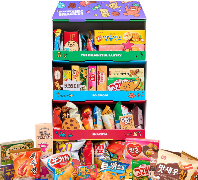 스낵24 대형 과자 팬트리 나만의 초대형 과자집, 1세트, 스낵 29종