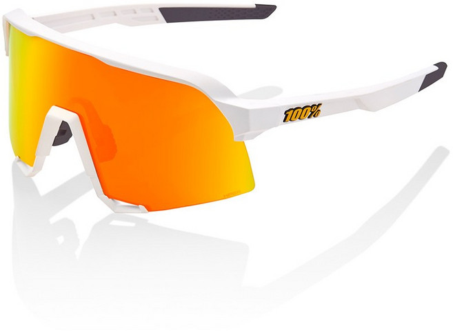 100% S3 소프트택트 화이트 하이퍼 레드 멀티레이어 미러 렌즈