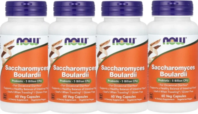 나우푸드 사카로미세스 보울라디 프로바이오틱 50억CFU 60베지캡슐, 4개, 60정 - 쿠팡