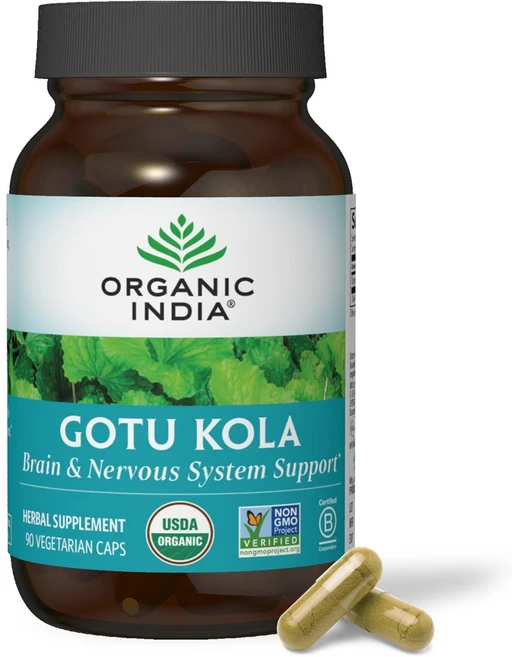 오가닉인디아 고투콜라 Gotu Kola 700mg 90베지캡슐 2개, 90정 - 쿠팡