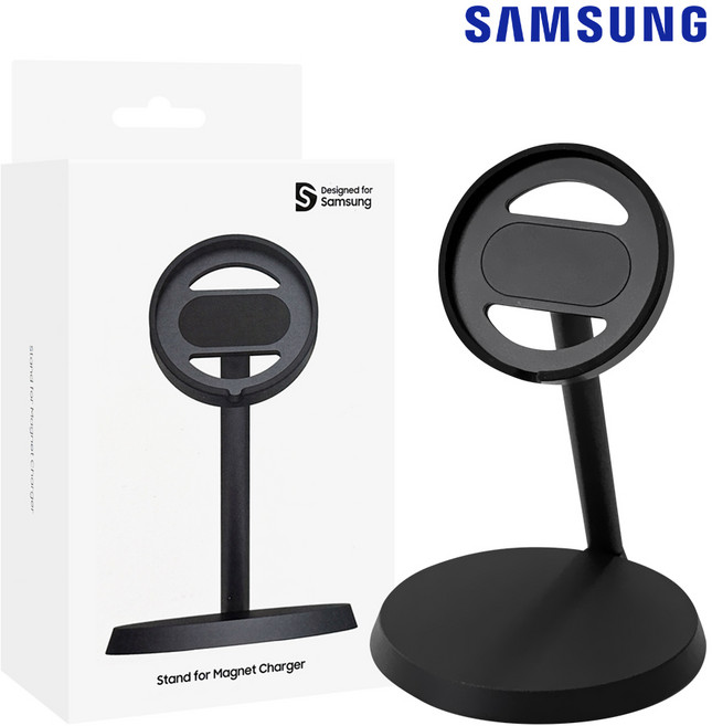 삼성정품 마그넷 무선 충전기 (25W) 거치대, 1개, 블랙