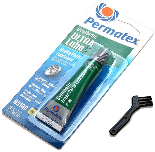 퍼마텍스 브레이크 패드 구리스 14g 브러쉬 세트 85188 녹색 미제 미국산 내열 윤활제 캘리퍼 고착방지 그리스