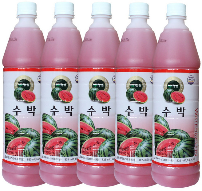 청솔 수박 원액 835ml / 음료베이스, 5개