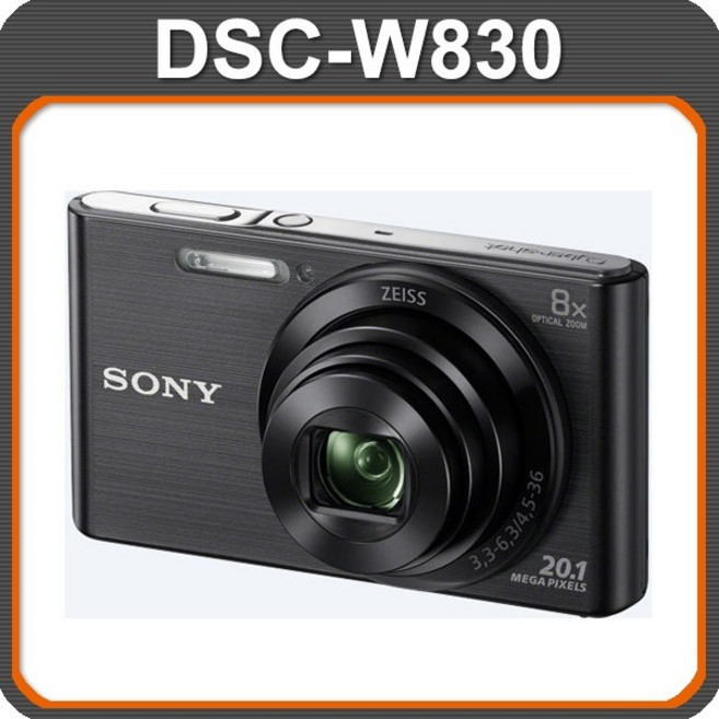 소니카메라 DSC-W830 광학8배줌 디카+48GB메모리+케이스+리더기 포함 [블랙색상] K